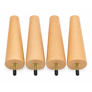 Modern Hardwood Furniture Support Legs Durable Wooden <b>Sofa</b> Legs for Couch Cabinet Ottoman and <b>Bed</b> Frame Replacement - Product Image 1