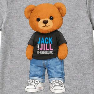 Camiseta Gris de Manga Corta con Cuello Redondo para Niños Pequeños, Informal, para el Día a Día, para la Escuela, Ropa Cómoda para el Uso Diario - Product Image 3
