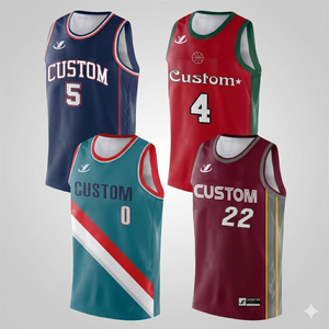 Camiseta de Baloncesto Personalizada Sublimada, Unisex, para Adultos, Transpirable, de Poliéster, sin Mangas, Cuello Redondo, para Todas las Temporadas, Ropa Deportiva - Product Image 1