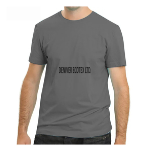 100% coton hommes t-shirt usine en gros impression personnalisée t-shirt hommes t-shirt à vendre à manches courtes col rond solide décontracté - Product Image 3