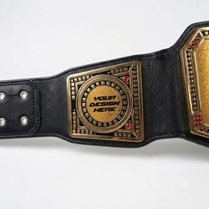 Ceinture de champion personnalisée, ceinture de lutte personnalisée, ceinture plaquée or en cuir, équipement d'arts martiaux unisexe - Product Image 4