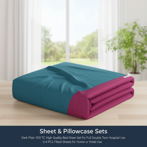 Juego de Sábanas de Alta Calidad de 300 Hilos, Color Oscuro, para Cama Matrimonial, Individual o Hospitalaria, 3-4 Piezas, Sábanas Ajustables para Uso Doméstico o Hotelero - Product Image 2