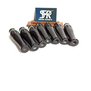 Manche d'outil artisanal en corne de buffle écologique, noir poli et lisse, durable, pour remplacement d'outils à main et usage personnalisé - Product Image 4