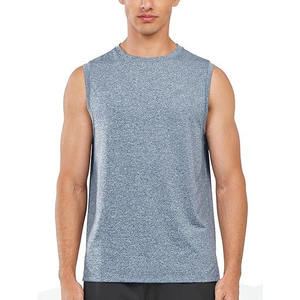 Cotton Fitness Clothing Mens Plain Sleeveless Shirt Gym <b>Stringer</b> Tank Top Blank Workout Shirt Muscle Tee Bodybuilding <b>Vest</b> - Product Image 3