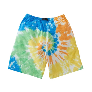 Shorts en coton tie-dye de qualité supérieure pour hommes, shorts décontractés pour l'entraînement, fabricant et fournisseur OEM ODM en gros - Product Image 4