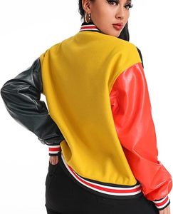 Luxury Wool Blend Varsity Jacket – Unisex Letterman Style Bomber with Premium Stitching, Oversized Fit, Warm Inner Linin, Fashi - Product Image 3