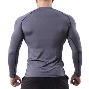 Chemises de compression respirantes et écologiques à bas prix pour hommes, manches longues, pour entraînement sportif, gym, fitness - Product Image 3