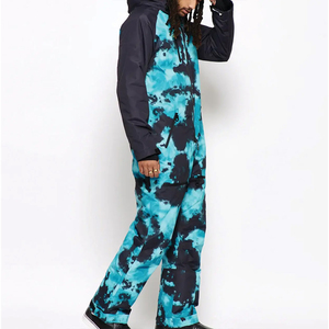 Unisex Winter Snow Suit 2-Piece Hooded Windproof Jacket Pants Set Adult Outdoor Sport Wear for Technology 1900g - Product Image 4