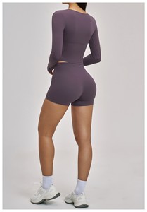 Highly Professional Women,s Slim Fit Workout Sportswear Set Includes High Waist Leggie <b>Bra</b> Plus Size Anti-Bacterial Washed Solid - Product Image 3