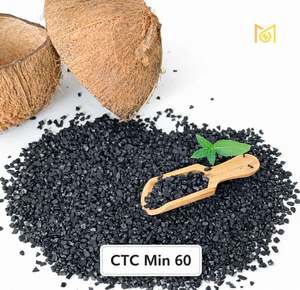 Carbón Activado de Cáscara de Coco CTC 55% para Aplicaciones de Minería y Recuperación de Oro, de Fabricante de la India al Mejor Precio - Product Image 1