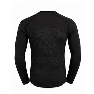 Rashguard pour homme, dernier design, couleur rouge, manches longues, avec logo personnalisé - Product Image 4