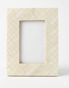 FASHION CRAFT TFC 502 Bone7 Mop Inlay Solid Wood Sustainable Minimalist Modern Vintage Photo <b>Frame</b>-Lightweight Elegant - Product Image 5