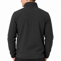 Veste softshell légère pour homme, fermeture éclair intégrale, confortable, athlétique, moderne, coupe-vent, décontractée, pour l'extérieur, coupe régulière