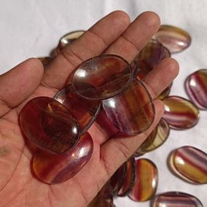 Vente chaude Poli Jaune Fluorite Worry Pierre Sculpté Reiki Guérison Énergie Méditation Gemme Feng Shui Style Gravé Mascotte - Product Image 4