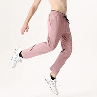 Haute qualité 90% Nylon 10% Spandex séchage rapide extensible résistant à l'eau athlétique actif course entraînement Gym survêtement pantalon pour hommes