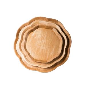 Bandeja de Madera Maciza con Acabado Natural |   Bandeja de Madera Hecha a Mano para Mesa de Comedor, Utensilios de Cocina, Decoración del Hogar - Product Image 1