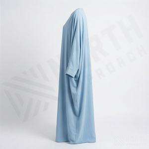 Nueva Abaya Tradicional Musulmana de Estilo Elegante, Kaftán con Trabajo a Mano, Ropa Islámica para Mujer, Color Personalizado, Cuello en V, Largo, de Poliéster - Product Image 3