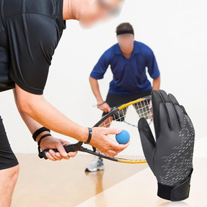 Guante de Racquetball Premium, Orientación para la Mano Izquierda, Doble Costura, Cuero Sintético, Refuerzo en el Pulgar, Solución para Manos Sudorosas, Agarre Antideslizante - Product Image 6