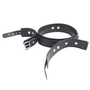 Leather Wrist to Back Restraint Harness with Adjustable Fit - Product Image 4