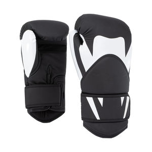 Gants de boxe d'entraînement pour hommes en cuir synthétique PU, fermeture auto-agrippante, 12oz 14oz 16oz, paume en maille respirante, protection multi-couches contre les chocs - Product Image 2