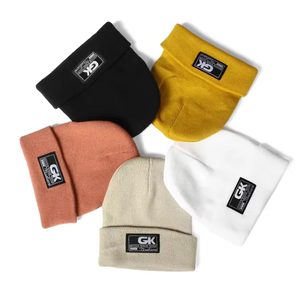 Bonnet en tricot personnalisé avec logo, bonnets d'hiver brodés sur mesure pour hommes et femmes, vente en gros - Product Image 6