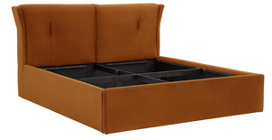 Modern Upholstered Solid Teak Wood <b>Bed</b> Frame <b>Queen</b> Size Faux Leather Soft <b>Bed</b> <b>with</b> Quilted Headboard and Footboard - Product Image 5