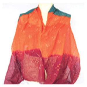JAMNAGRI Dupatta de Algodón Bordado Étnico Vintage con Elegante Diseño Tie-Dye, Bufanda Larga Tradicional para Primavera y Verano - Product Image 2