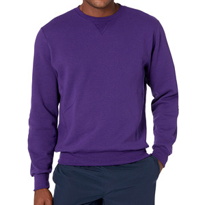 Sudadera de Cuello Redondo para Hombre, Corte Regular, Color Sólido, Tejido de Algodón, Estilo Casual Otoñal, Manga Larga, Ropa Térmica - Product Image 4