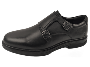 Zapatos de Vestir Aircom para Hombre, Negros, con Hebilla en la Puntera, Cierre de Hebilla, Amortiguación de Aire, Suela Antideslizante TRX, para Oficina y Uso Diario - Product Image 4