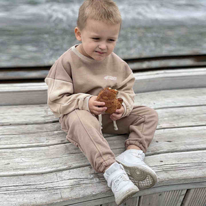 Custom Toddler Boys Clothing <b>Set</b> Cotton Fleece Kids Sweatshirt Sweatpants <b>Jogger</b> Tracksuit Two Piece Winter Children Clothes - Product Image 2