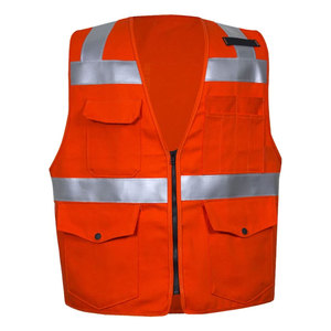 High Visibility Safety Reflective Strips Workwear <b>Jackets</b> Construction Road Work Industrial Protective Vest for <b>Worker</b> - Product Image 2