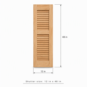 บานเกล็ดไม้เนื้อแข็งแบบกำหนดเอง OEM สำหรับตกแต่งภายนอกบ้าน แผงบานเกล็ดไม้สำหรับหน้าต่าง บานเกล็ดไม้เนื้อแข็ง - Product Image 2