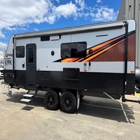 Nouvelle remorque de camping tout-terrain hybride de qualité supérieure, conforme aux normes australiennes, mini 4x4, pour voyages en famille, légère et luxueuse