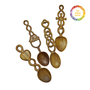 Cuchara de madera clásica con tallado de hojas y flores, utensilio de cocina duradero para restaurantes y hoteles. - Product Image 3