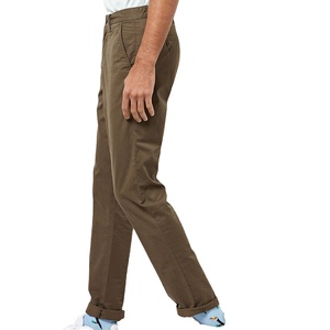 Venta caliente Nueva llegada personalizada Pantalones chinos de lona para hombres Pantalones de chándal sueltos de algodón Transpirable Servicio OEM Alta calidad Personalizar - Product Image 2