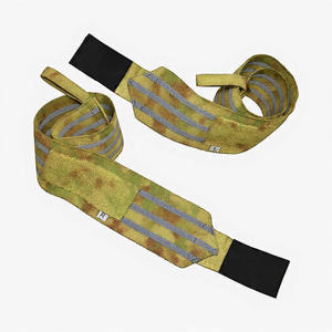 Muñequeras de camuflaje con presillas para el pulgar, correas ajustables de soporte para la muñeca, muñequera estampada para levantamiento de pesas - Product Image 1