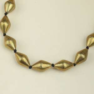 Collier de luxe Dholki avec perles, chaîne à maillons en argent 925 plaqué or, fil noir, bijoux de créateur pour femme, idéal pour les soirées - Product Image 3