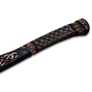 Burraq 20" Custom Handmade Carbon Steel Tomahawk Splitting <b>Axe</b> Rosewood Handle Leather <b>Camping</b> Hunting Outdoor DIY Industrial - Product Image 6