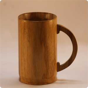 Wooden <b>Mug</b> with Handle Luxury Classic Design Eco-Friendly Microwave Safe Bar Tools Home & Travel Use Drinkware - Product Image 4