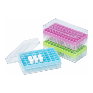 Cryogenic Tube Storage <b>Box</b> 50-Hole Stackable <b>Freezer</b> <b>Box</b> with Lid for 1-2 mL Vials - Product Image 2