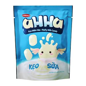 Bibica Aha Fluffy Milk <b>Candy</b> White Cartoon Shape Bag 60g Sweet Cream Flavor - Product Image 1