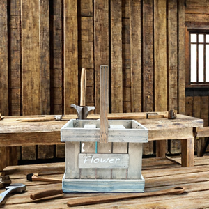 Venta al por mayor de macetas de flores de madera estante para plantas de paisaje cajas de plántulas con estampado en relieve laminación brillante barnizado - Product Image 1