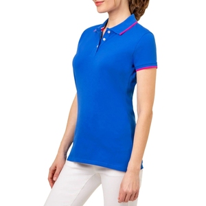 Camisetas tipo polo para mujer de corte holgado y relajado para uso diario, camisetas tipo polo para mujer de marca privada sostenible. - Product Image 2