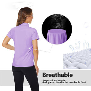 Nouveau T-shirt d'été à manches courtes pour femme, décontracté, élégant, ample, à col brodé, style polo, respirant - Product Image 6