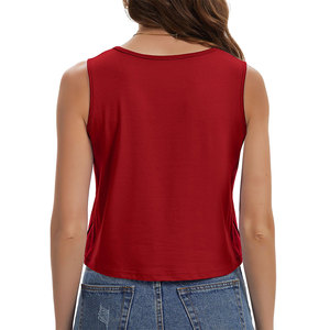 Tops courts sans manches pour femmes, style rétro vintage, esthétique estivale, look mignon, résistant à la décoloration, antibactérien, léger - Product Image 2