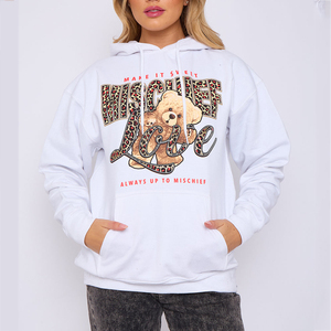 <b>Custom</b> DTG Women's Graphic Hoodie Polyester/Cotton Casual Style Pullover Personalized Design Streetwear Hooded Top Fashion Wear - Product Image 1