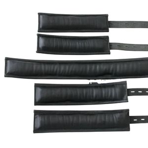 Harnais de contention en peau de mouton imprimé par transfert thermique avec attaches pour poignets et collier, largeur 4,5 cm - Product Image 5