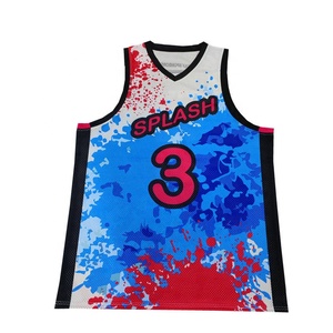 Maillot de basket-ball personnalisé en mesh sans manches, séchage rapide, respirant, impression par sublimation, pour entraînement sur le terrain - Product Image 3