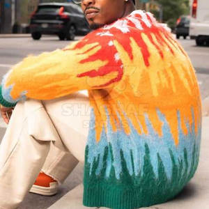 Cardigan pour homme en tricot doux, style boutonné, décontracté, mode streetwear, à porter au quotidien - Product Image 6