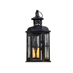 Vintage Black Metal Hanging Candle <b>Lantern</b> Holder for Indoor Outdoor Home Garden Decoration Moroccan Style <b>Tealight</b> Centerpiece - Product Image 1